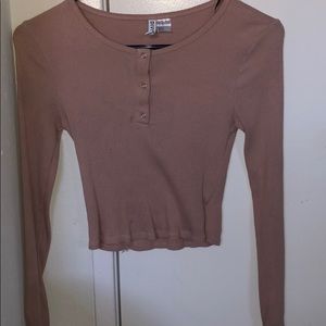 H&M long sleeve crop top
